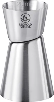 Produktbild von LEOPOLD Barmaß mit Skala 20/40ml 7cm Ø4,5cm