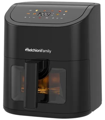 Heißluftfritteuse 5 l, Touchscreen, 8 Programme, 1300 W, schwarz