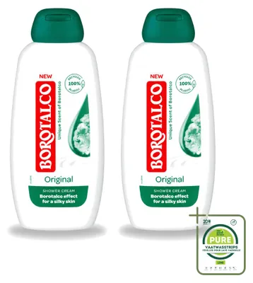 Zdjęcie produktu dla 2 opakowania żelu pod prysznic Borotalco Original, pojemność 250 ml - opakowanie zbiorcze, 2 sztuki