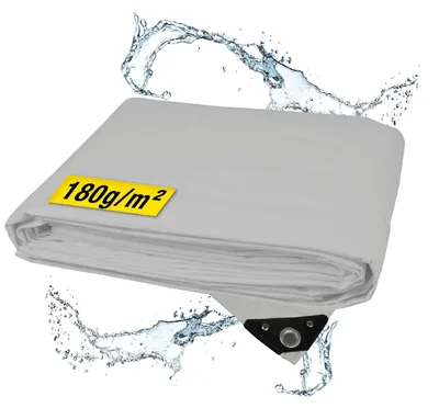 Produktbild von horizont Universal Abdeckplane | 4x8 m | 180 g/m² – wasserdicht, UV-stabilisiert, mit Ösen, für Außenbereich