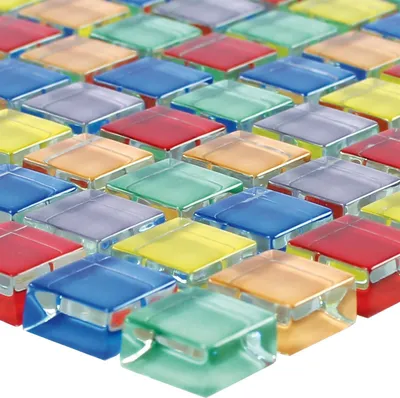 Produktbild von Glasmosaik Fliesen Fredonia Bunt Mix