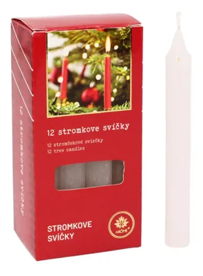 Obrázok produktu pre ARÔME Sviečky na vianočný strom 12 ks Barva: zlatá