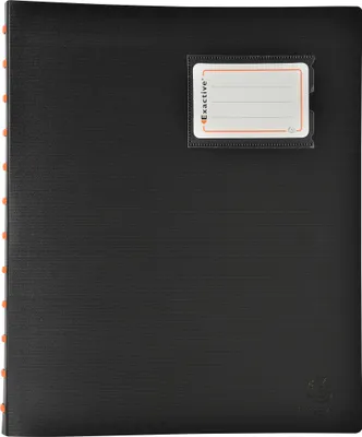 Image de Exacompta 4x Protège-documents à anneaux avec pochettes 80 vues A4 Noir 86434E