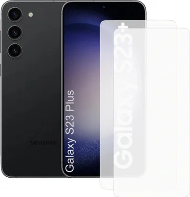 Produktbild von Zwei Stück (2x) Display-Schutzfolie Displayschutz-Glas 9H Glas für Samsung Galaxy S23 Plus