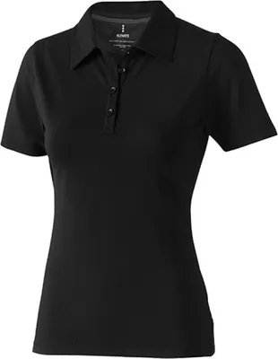 Produktbild von Elevate 38085 | Damen Markham Polo / Kontrastfarbige V-Einsätze - Farbe: Anthracite (Solid)/Black - Größe: S