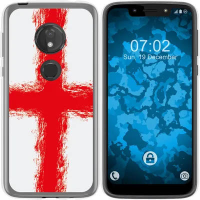 Produktbild von PhoneNatic Case kompatibel mit Motorola Moto G7 Play Silikon-Hülle WM England M4
