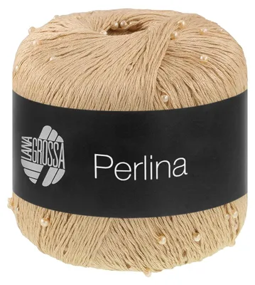 Produktbild von Lana Grossa PERLINA 50 g Seidig glänzendes Accessoire-Garn (Beilaufgarn) Farbe 002 - Beige
