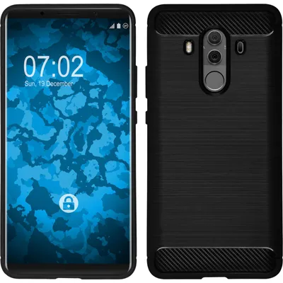 Produktbild von PhoneNatic Case kompatibel mit Huawei Mate 10 Pro - schwarz Silikon Hülle Ultimate Cover