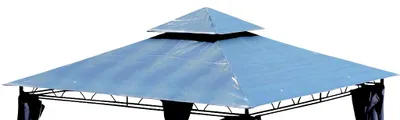 Produktbild von ALEOS. Dachplane für Gartenpavillon 3x3m wasserdicht für Modell: 7075 anthrazit - kein Umtausch oder Rückgaberecht