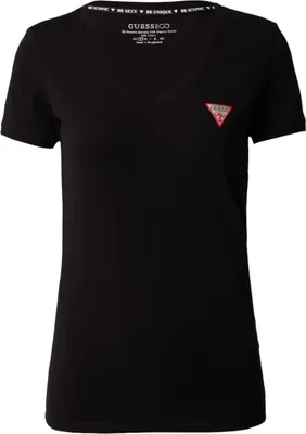 Produktbild von Guess Schwarzes T-Shirt-Dreieck-Logo – M