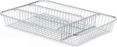 Produktbild von Versilberter Besteckkasten aus Metall 26 x 4,5 x 35,5 cm (6 Stück)