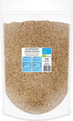 LEN BRĄZOWY (SIEMIĘ LNIANE) BIO 5 kg - HORECA (BIO PLANET)