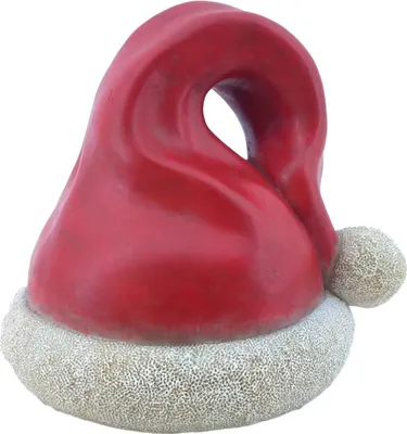 Produktbild von Figur Weihnachtsmann Mütze 19 x 20,5 x 19 cm rot