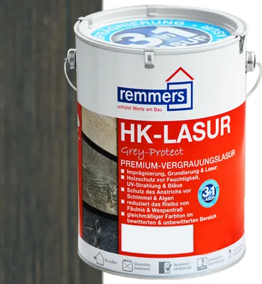 Produktbild von Remmers HK-Lasur 3in1 Grey-Protect anthrazitgrau (FT-20928) 5 l, Holzlasur aussen
