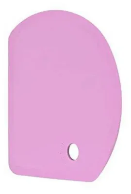 Productafbeelding van Deegschraper siliconen, groot, 15,2 x 10,9 cm, paars, antiaanbaklaag, voedselveilig
