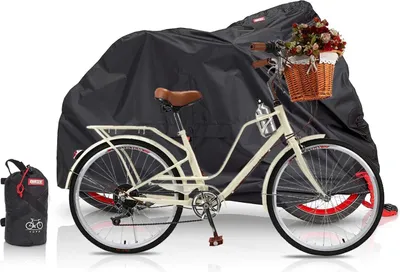 Productafbeelding van Fietshoes XL, waterdicht, 210D Oxford stof, met beveiligingsgaten, voor buiten