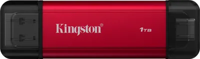 Produktbild von Kingston Technology 1TB Tragbare SSD mit Dual USB-A/C, bis zu 1050MB/s USB 3.2 Gen 2