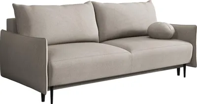 Produktbild von MIRJAN24 Sofa Dalia, Schlafsofa mit Bettkasten und Schlaffunktion, Schwarze Metallfüße, Aufklappmechanismus (Farbe: Velo 623)
