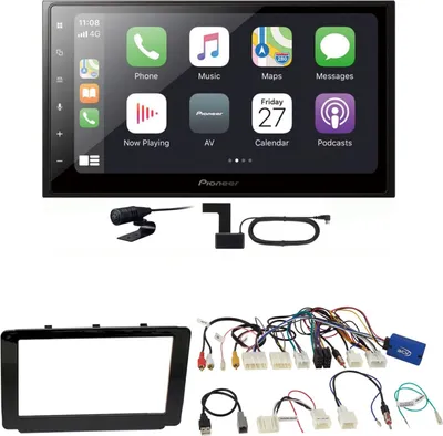 Produktbild von Pioneer SPH-DA250DAB CarPlay Android Auto Einbauset für Toyota Hilux 2016-2019