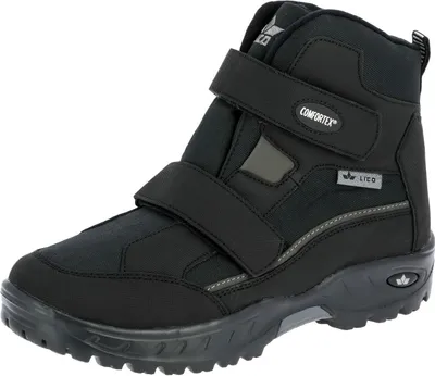 A black Lico boot is shown against a white background.
