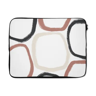 Produktbild von MuchoWow® Laptop Hülle 15 Zoll Minimalismus - Geometrische Formen - Pastell - Muster Laptoptasche - Laptoptasche - Sleeve - Rundum-Schutz