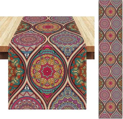 Zdjęcie produktu dla Nowoczesny czerwony obrus 40 x 140 cm, wodoodporny