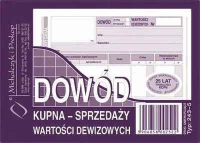 Obrázek produktu pro Doklad o prodeji / účtenka 5 bloků po 8 kusech