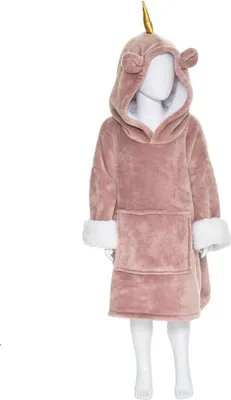 Obrázek produktu pro Dětská deka s kapucí, růžová