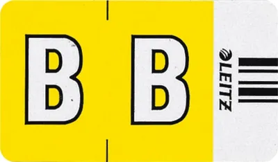 Produktbild von Orgacolor Buchstabensignal B VE=10x250 Stück gelb