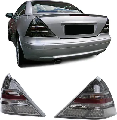 Produktbild von LED Klarglas Rückleuchten Schwarz Smoke für Mercedes SLK R170 96-04