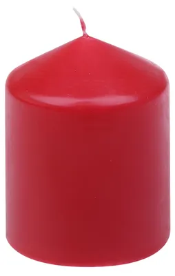 Produktbild von Stumpenkerzen Rubin Rot 100/77 mm, 4 Stück