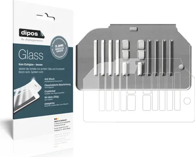 Produktbild von 1x Schutzfolie für Siemens EQ6 500 Tropfblech - Anti-Shock 9H Folie dipos Glass Kunststoffglas