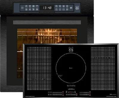 Imagen del producto de Conjunto Herd/Kaiser EH 6306 RS: horno empotrable + placa de inducción KCT 97 FI La Perle