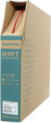 Produktbild von SHIMANO Schaltzugaußenhülle OT-SP41 25 m ? vorgelubt, Rot