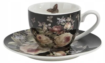 Produktbild von Duo Warda Set 2 Espressotassen mit Untertassen 90 ml