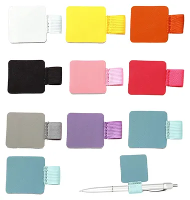 Produktbild von 10 selbstklebende Stiftschlaufen, Stifthalter mit Gummiband für Notizbücher, Tagebücher und Kalender