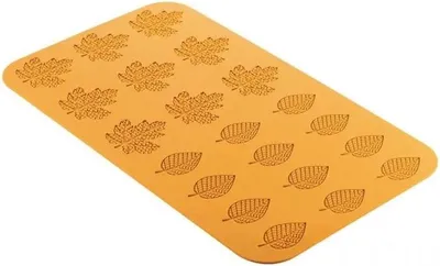 Obrázek produktu pro Silikonová forma na jedlou krajku pozimní listy 60 x 37 mm