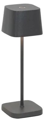 Zdjęcie produktu dla Lampa stołowa LED Zafferano OFELIA PRO MICRO, ciemnoszara, akumulatorowa i ściemnialna