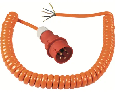 Obrázek produktu pro as-Schwabe CEE připojovací spirálový kabel 1-5m rozšiřitelný staveniště 400V 16A 3G1.5 IP44