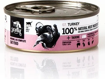 Produktbild von 3COTY Turkey - nassfutter für Katzen - 80g