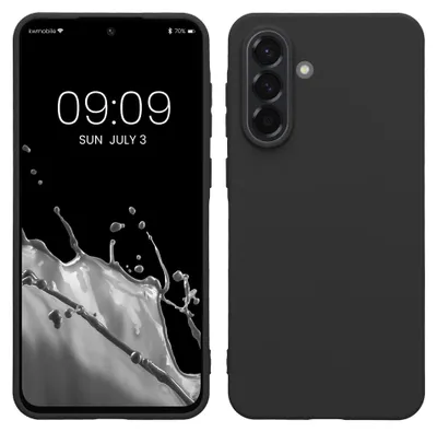 Produktbild von kwmobile Handyhülle für Samsung Galaxy A56 5G Hülle - TPU Case - Kabelloses Laden - Schutzhülle Cover in Dunkelgrau