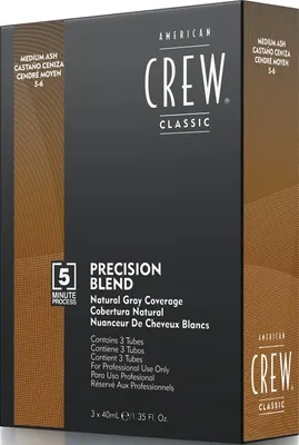 Zdjęcie produktu dla American Crew Precision Blend 5-6 średni popiół 3 x 40 ml