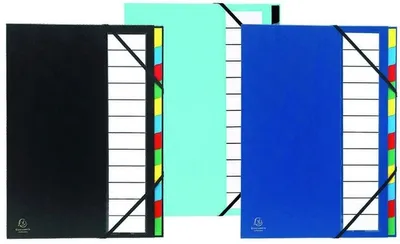 Immagine prodotto di Cartella Ordonator A4 9 pezzi colori assortiti confezione da 6