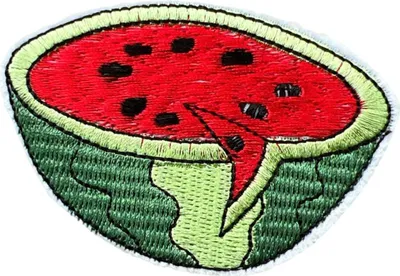 Produktbild von Wassermelonen-Emblem-Aufnäher zum Aufbügeln