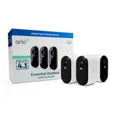 Obrázek produktu pro Arlo Essential VMC2350-100EUS, Bezpečnostní IP kamera, Vnitřní a venkovní, Bezdrátový, Strop/zeď, Bílá, Kulka (tvar)