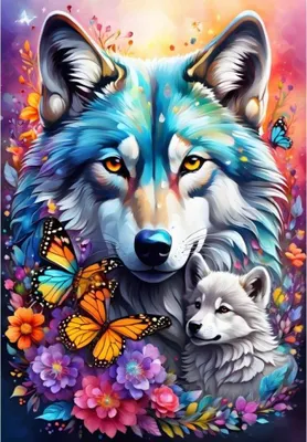 Image de ALIPSON Casse-tête Amour maternel : loups 1000 pièces