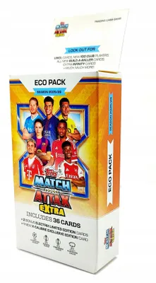Produktbild von Match Attax Extra 2025/26. Topps. Eco Pack. 36 Cards + 3 Special Ones!