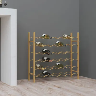Produktbild von "im Angebot" Weinregal für 36 Flaschen Golden Metall - Weinregale CC14136