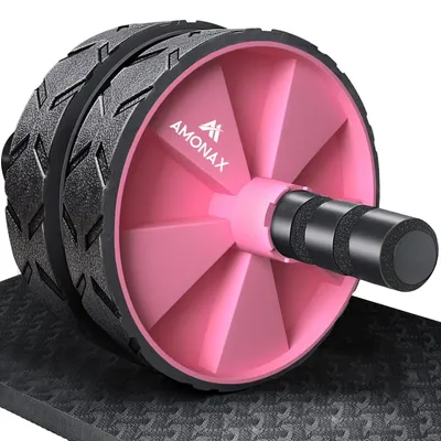 Obrázek produktu pro Ab Wheel Roller s velkou podložkou pod kolena – cvičební pomůcka pro posilování břišních svalů pro domácí použití