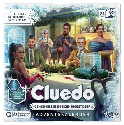 Produktbild von Cluedo Adventskalender Secrets Under Snowfall Deutsche Fassung